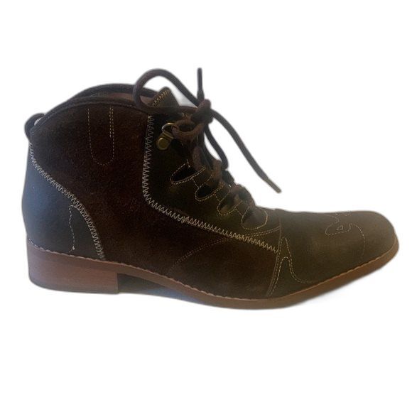 Timberland Women's Genuine Leather & Suede Lace Up Western Boots Size 41 US 10 - Picture 1 of 12